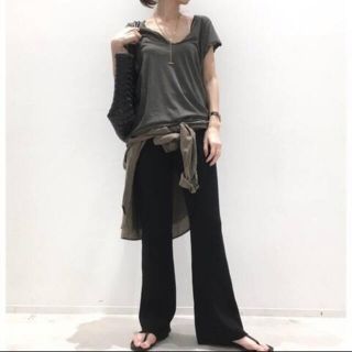 アパルトモンドゥーズィエムクラス(L'Appartement DEUXIEME CLASSE)のぽこま様専用L'Appartement  Rib Knit パンツ　34(カジュアルパンツ)