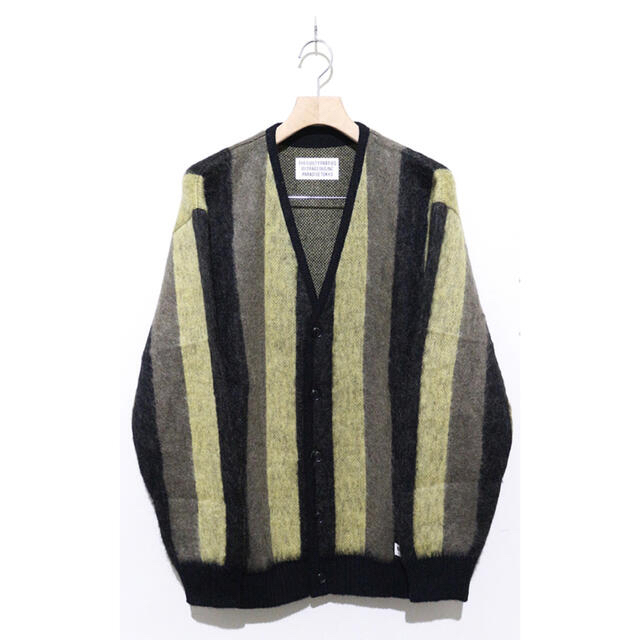 WACKO MARIA(ワコマリア)のワコマリア STRIPED MOHAIR CARDIGAN 新品未開封 最終価格 メンズのトップス(カーディガン)の商品写真