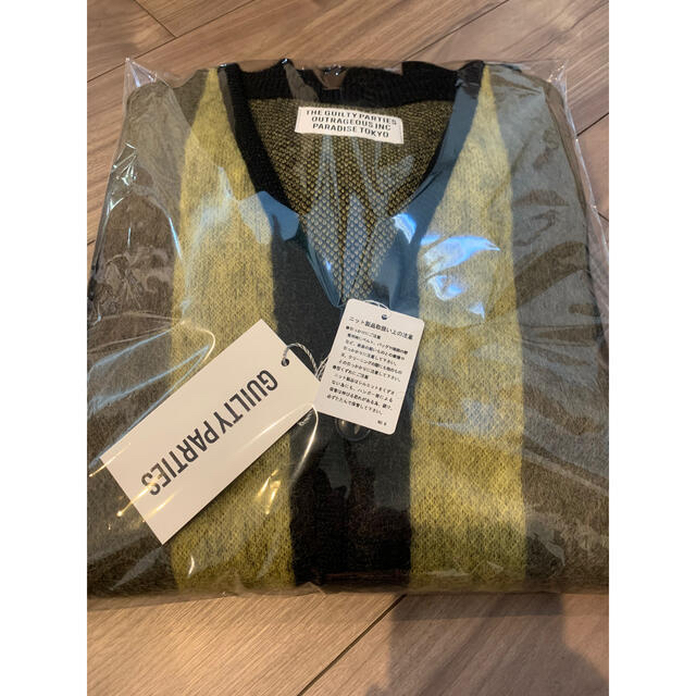 ワコマリア STRIPED MOHAIR CARDIGAN 新品未開封 最終価格 全日本送料