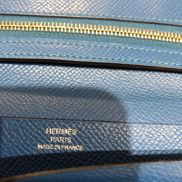 Hermes(エルメス)のブルー　ベアン　バイカラー美品 メンズのファッション小物(長財布)の商品写真