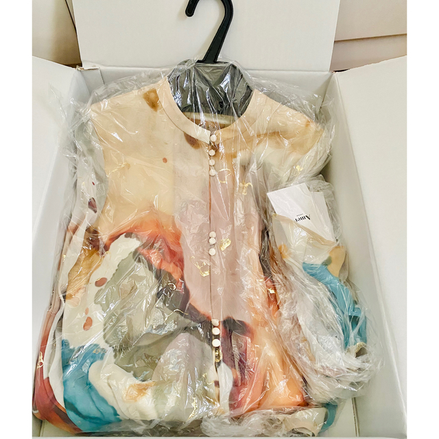 たかみ 【新品タグ付き】UNDRESSED AMELIA INK ART DRESS www.esn