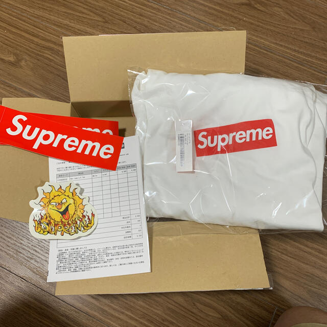 Supreme Box logo L/S tee ボックスロゴ 白 Lサイズ - Tシャツ