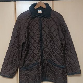 ラベンハム(LAVENHAM)のLAVENHAM キルティング 茶 黒 リバーシブル マッキントッシュ ラベンハ(ナイロンジャケット)