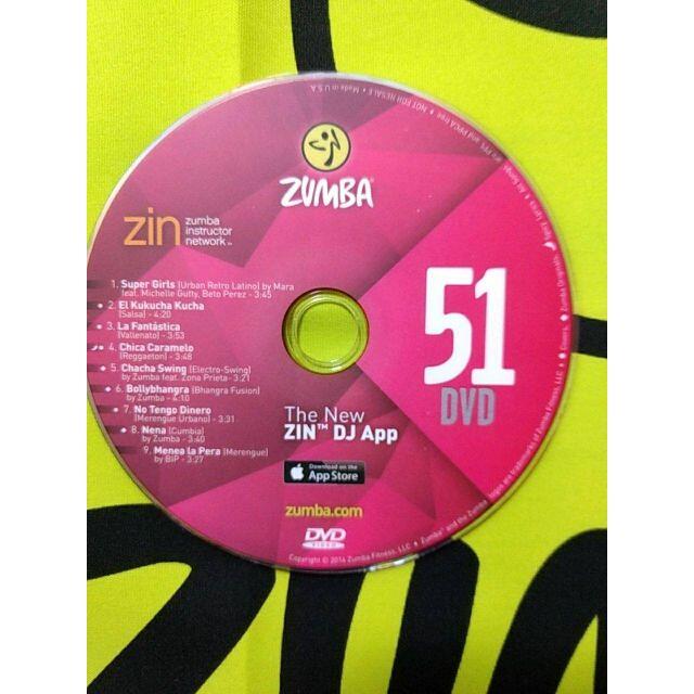 Zumba(ズンバ)の大人気！ ZUMBA　ズンバ　ZIN51　CD＆DVD　インストラクター専用 エンタメ/ホビーのDVD/ブルーレイ(スポーツ/フィットネス)の商品写真