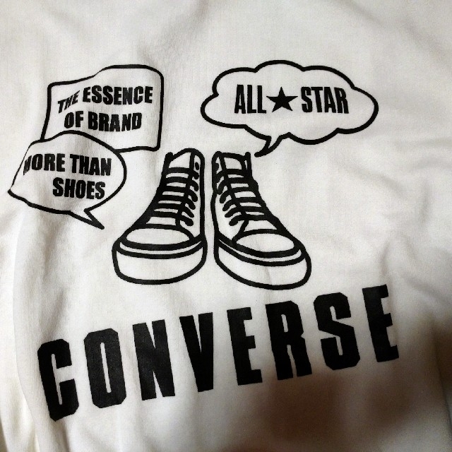 CONVERSE(コンバース)の新品！ CONVERSE  トップス 150 ホワイト 女の子 キッズ/ベビー/マタニティのキッズ服女の子用(90cm~)(Tシャツ/カットソー)の商品写真