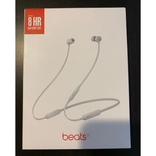 ビーツバイドクタードレ(Beats by Dr Dre)のカニ様専用　BeatsX サテンシルバー 新品　MTH62PA/A(ヘッドフォン/イヤフォン)