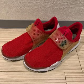 ナイキ(NIKE)のナイキ　ソックダート　レッド(スニーカー)