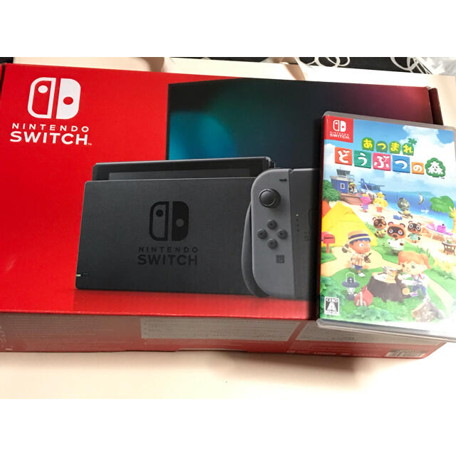 NintendoSwitch 任天堂 あつ森ソフト付き エンタメ/ホビーのゲームソフト/ゲーム機本体(家庭用ゲーム機本体)の商品写真