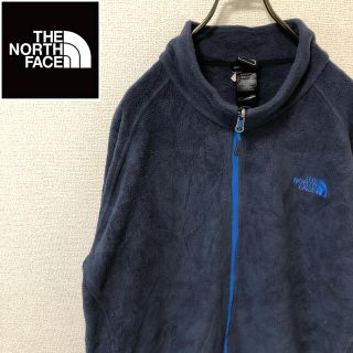 ザノースフェイス(THE NORTH FACE)の【古着】ノースフェイス☆刺繍ロゴ　フリースジャケット　ビッグサイズXXL(ブルゾン)