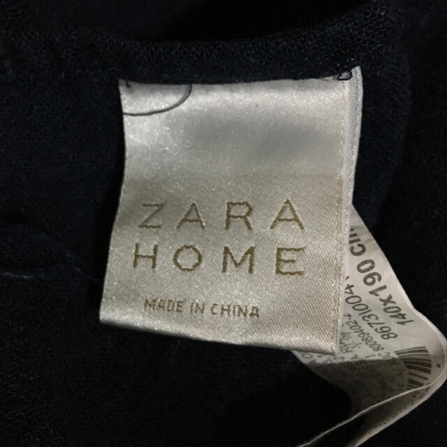 ZARA HOME(ザラホーム)のzara home ウォッシュリネン製ブランケット インテリア/住まい/日用品の寝具(毛布)の商品写真