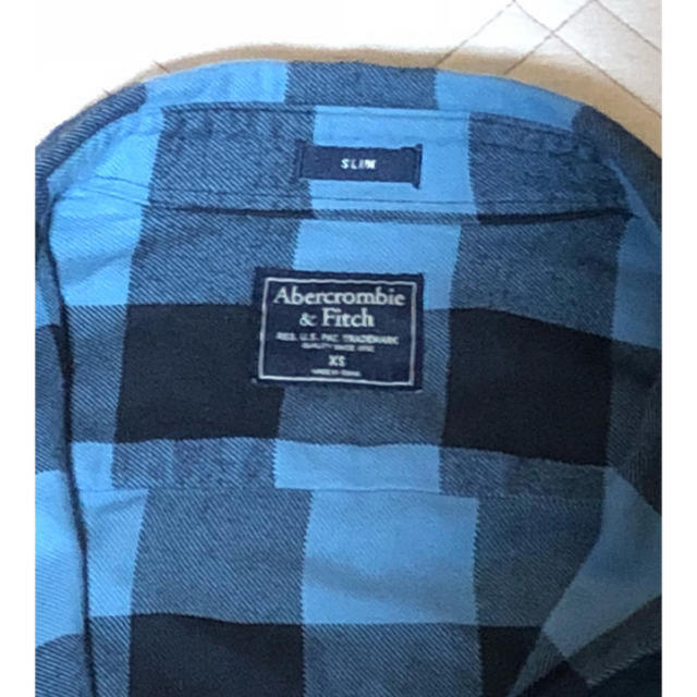 Abercrombie&Fitch(アバクロンビーアンドフィッチ)のAbercrombie&Fitch コットンシャツ　チェック柄　XS  メンズのトップス(シャツ)の商品写真