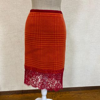 サカイ(sacai)のsacai レース　スカート(ひざ丈スカート)