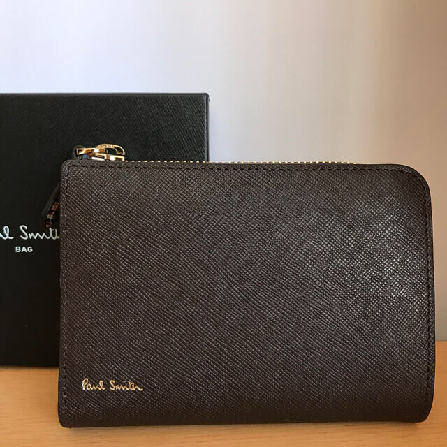 Paul Smithジップストローグレイン 2つ折り財布 安い 28%割引 www