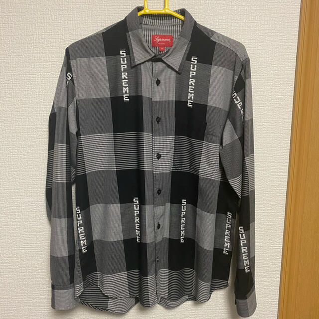 supreme 20ss logo plaid shirtトップス