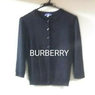 バーバリーブルーレーベル(BURBERRY BLUE LABEL)のバーバリーブルーレーベル  カーディガン  ブラックM(カーディガン)