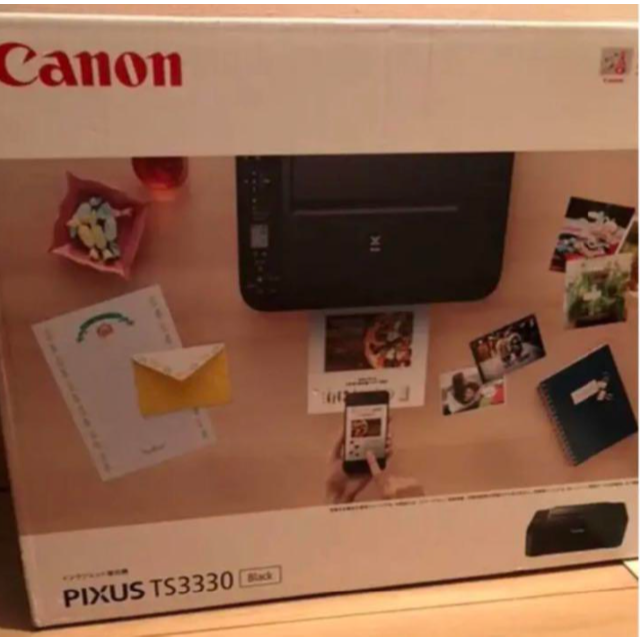 【新品未開封】ts3330 Canon プリンター インク付き　ブラック　黒