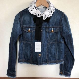 ランバンオンブルー(LANVIN en Bleu)の新品ランバンオンブルー/カットオフデニムジャケット/税込39600円未使用品(Gジャン/デニムジャケット)