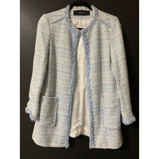 ザラ(ZARA)の★ツイードジャケット ノーカラージャケット★(ノーカラージャケット)