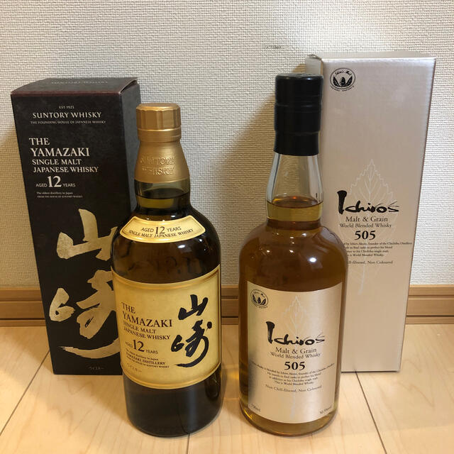 サントリー(サントリー)の山崎12年・イチローズモルト 505 食品/飲料/酒の酒(ウイスキー)の商品写真