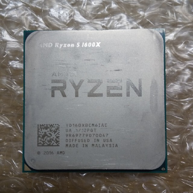 Ryzen5 1600X　 CPU本体のみスマホ/家電/カメラ