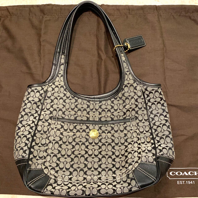 コーチ　Coach シグネチャー　黒　バッグ