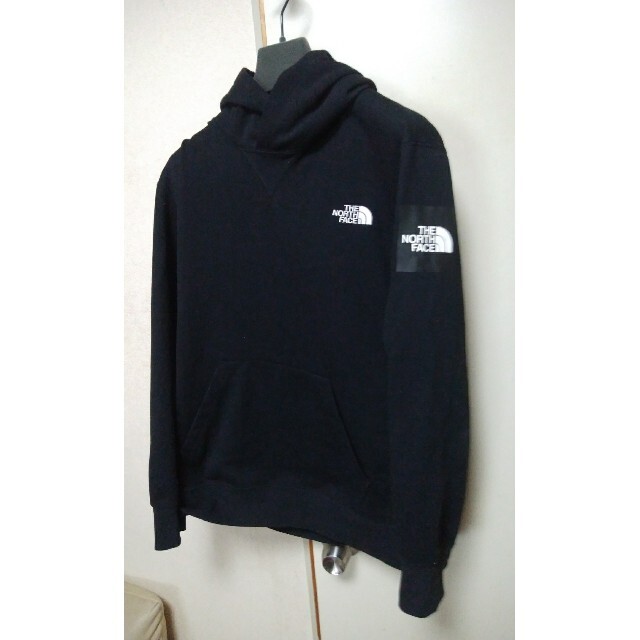 THE NORTH FACE BOX LOGO SWEAT PARKER L 黒