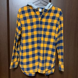 ギャップキッズ(GAP Kids)のGAP kids フード付きネルシャツ　XXL 160ぐらい(ブラウス)