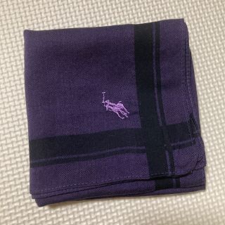 ポロラルフローレン(POLO RALPH LAUREN)のマルコス様専用　POLO RALPH LAUREN ハンカチ　紫(ハンカチ/ポケットチーフ)