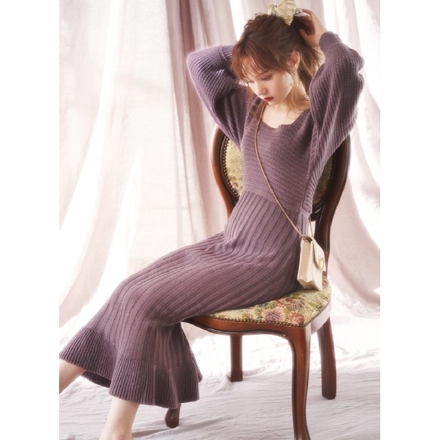 GRL - 342*NEW!!GRL/グレイル☆バックリボンニットワンピース