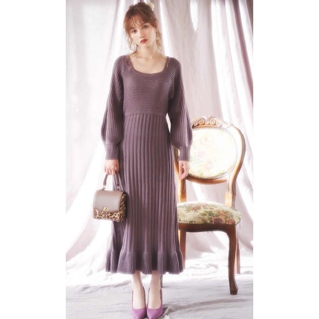 GRL - 342*NEW!!GRL/グレイル☆バックリボンニットワンピース