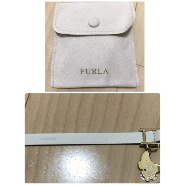 Furla(フルラ)の【FURLA】美品　ピンク　ブレスレット　チョーカー　バタフライモチーフ レディースのアクセサリー(ブレスレット/バングル)の商品写真