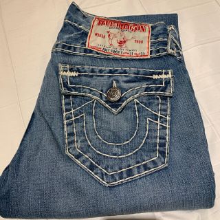 トゥルーレリジョン(True Religion)のTRUE RELIGION デニム　ダメージ加工☆メンズ31(デニム/ジーンズ)