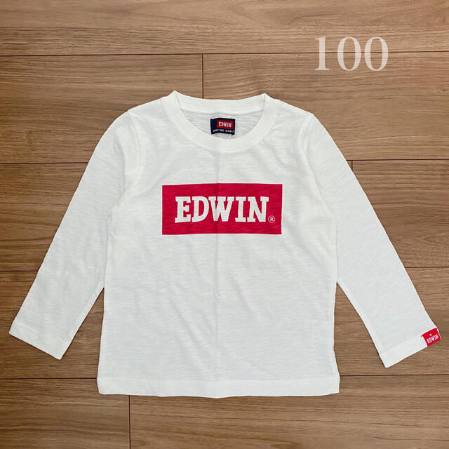 EDWIN(エドウィン)のEDWIN エドウィン キッズ 長袖 Tシャツ ロゴ 100 新品 キッズ/ベビー/マタニティのキッズ服男の子用(90cm~)(Tシャツ/カットソー)の商品写真