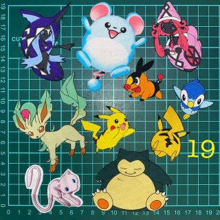 ポケモン(ポケモン)のポケモン　ワッペン　19(各種パーツ)