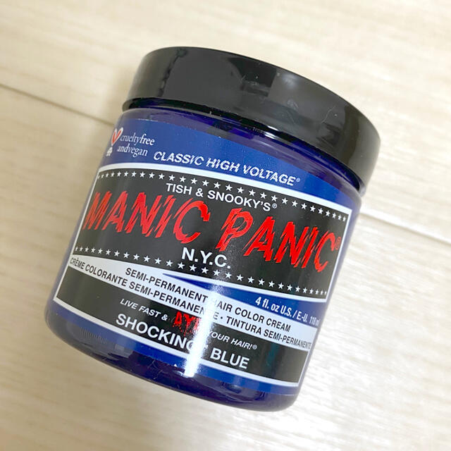 MANIC PANIC マニックパニック マニパニ ショッキングブルー コスメ/美容のヘアケア/スタイリング(カラーリング剤)の商品写真