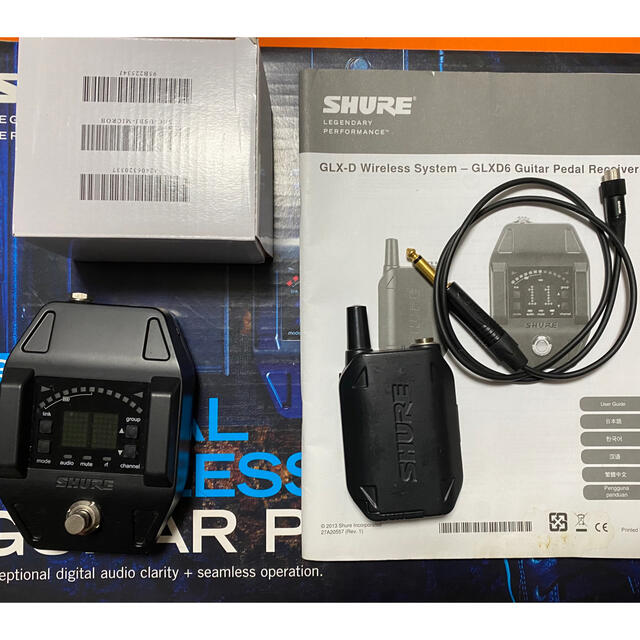 オヤイデケーブル付き　エフェクター　SHURE　GLXD16