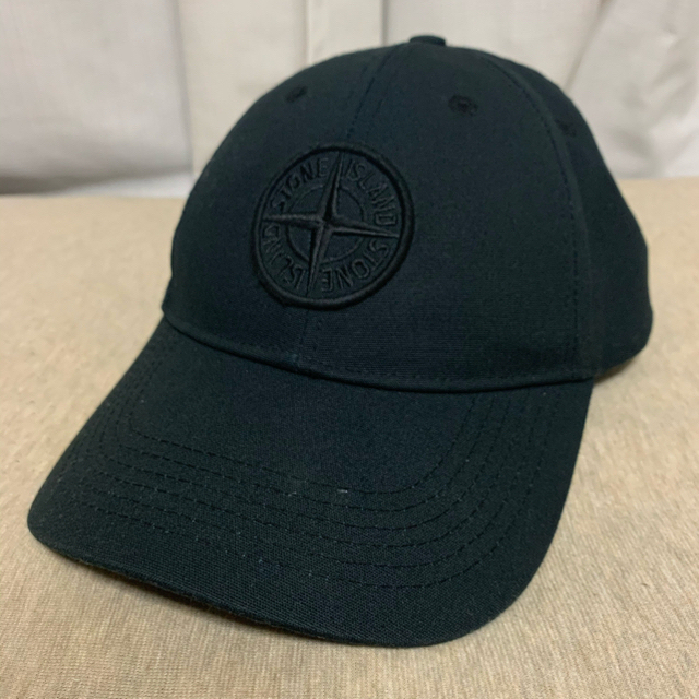 STONE ISLAND - STONE ISLAND ストーンアイランド cap キャップ ブラック Lの通販 by niboshi’s