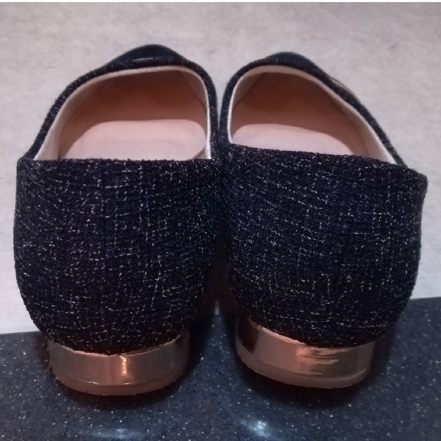 紺色パンプス レディースの靴/シューズ(ハイヒール/パンプス)の商品写真