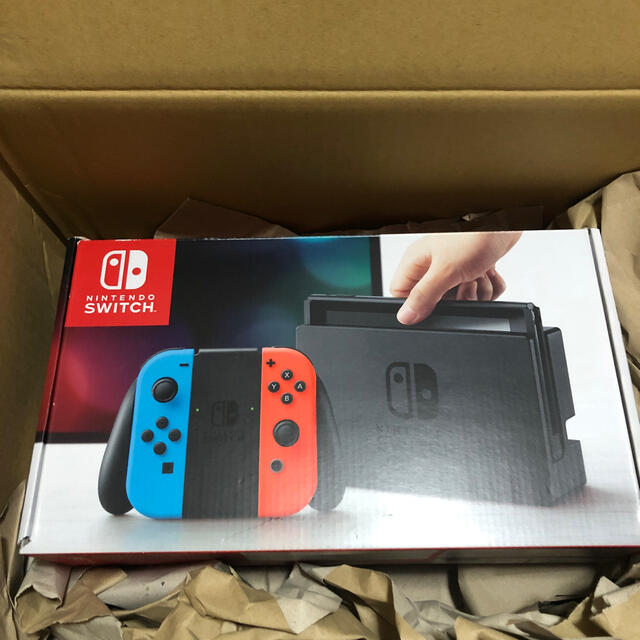 新型 switch ネオン　レッドブルー