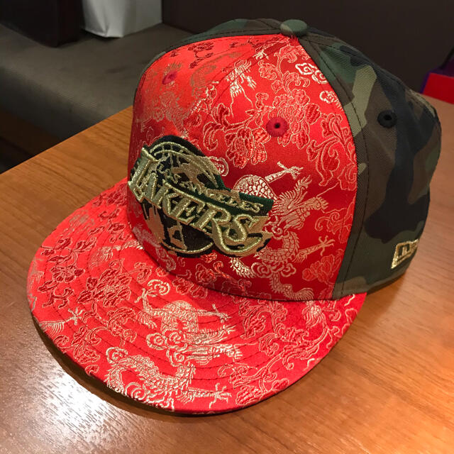 Newera 限定 ニューエラ 帽子 キャップ カモ ロサンゼルスレイカーズ