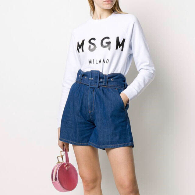 MSGM - MSGM エムエスジイエム コットン ロゴ スウェット トレーナー