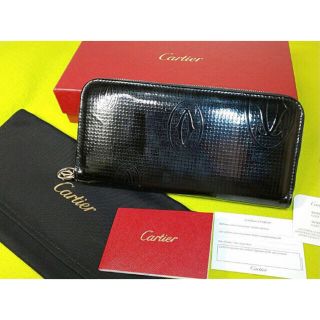 カルティエ(Cartier)のCartier ハッピーバースデー ラウンドファスナー長財布 美品 付属品あり(財布)