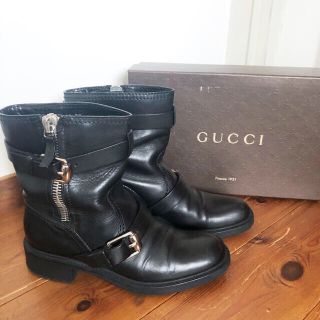 グッチ(Gucci)の美品　正規品　GUCCI グッチ　ショートブーツ　エンジニアブーツ(ブーツ)