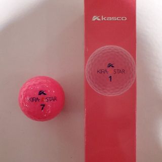 キャスコ(Kasco)のKIRA☆STAR　ピンクのゴルフボール(４個入り)(その他)