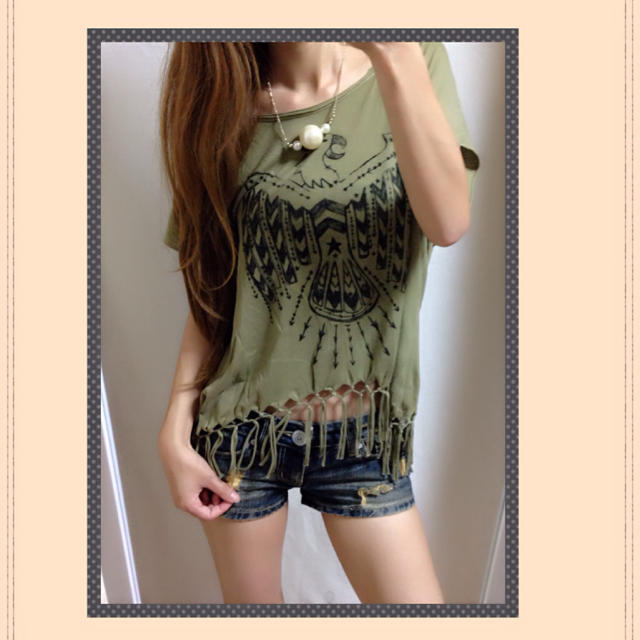 billabong(ビラボン)のM♡ビラボン♡ボヘミアン風Tシャツ レディースのトップス(Tシャツ(半袖/袖なし))の商品写真