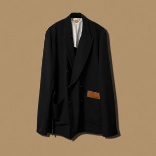 SUNSEA - 「SUNSEA」SNM-Blue2 Double-breasted jacketの通販 by くろ