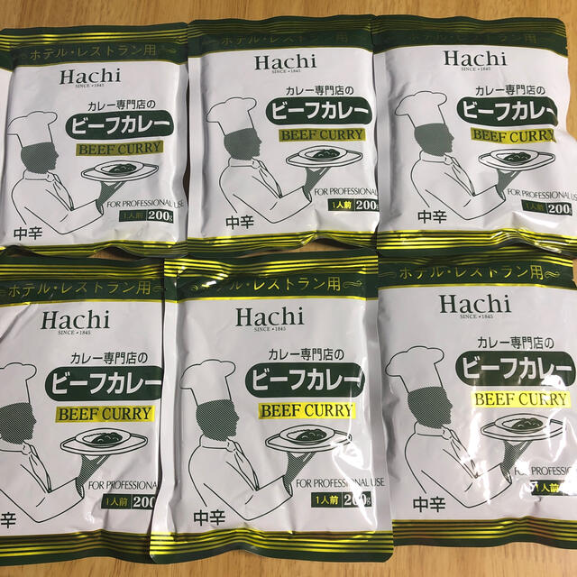 カレー専門店の　Hachi　加工食品　中辛　ホテル・レストラン用　ビーフカレー　6袋