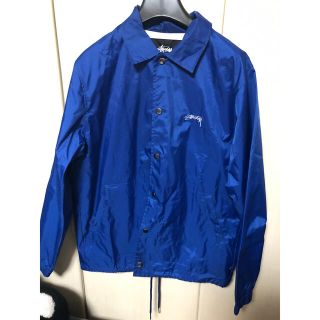 ステューシー(STUSSY)のstussy ナイロン　ジャケット　ブルー　S size(ナイロンジャケット)