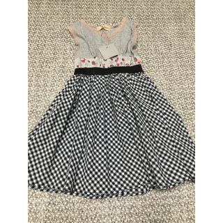 ザラキッズ(ZARA KIDS)の未使用　Amber アンバー　チェック柄　ワンピース　最終価格(ワンピース)