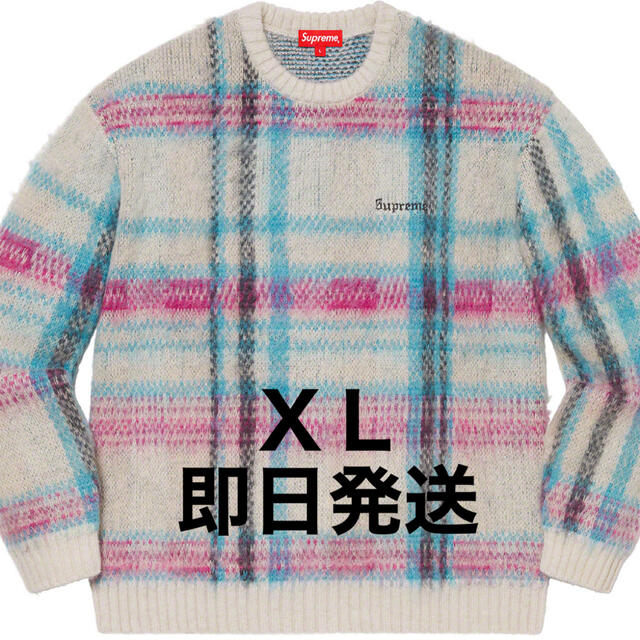 ニット/セーターSupreme Brushed Plaid Sweater